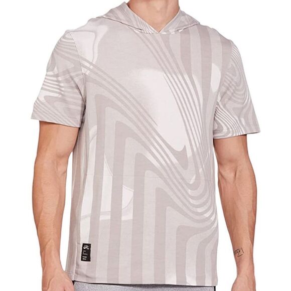 Nike Yoga Dri-fit A.I.R. Robbie Simon Training Hoodie S/S New Men’s Small Tan - Picture 8 of 16